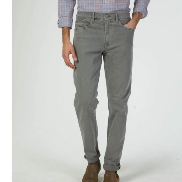 Faherty Other - FAHERTY Overdyed Faded Gray Straight Jean